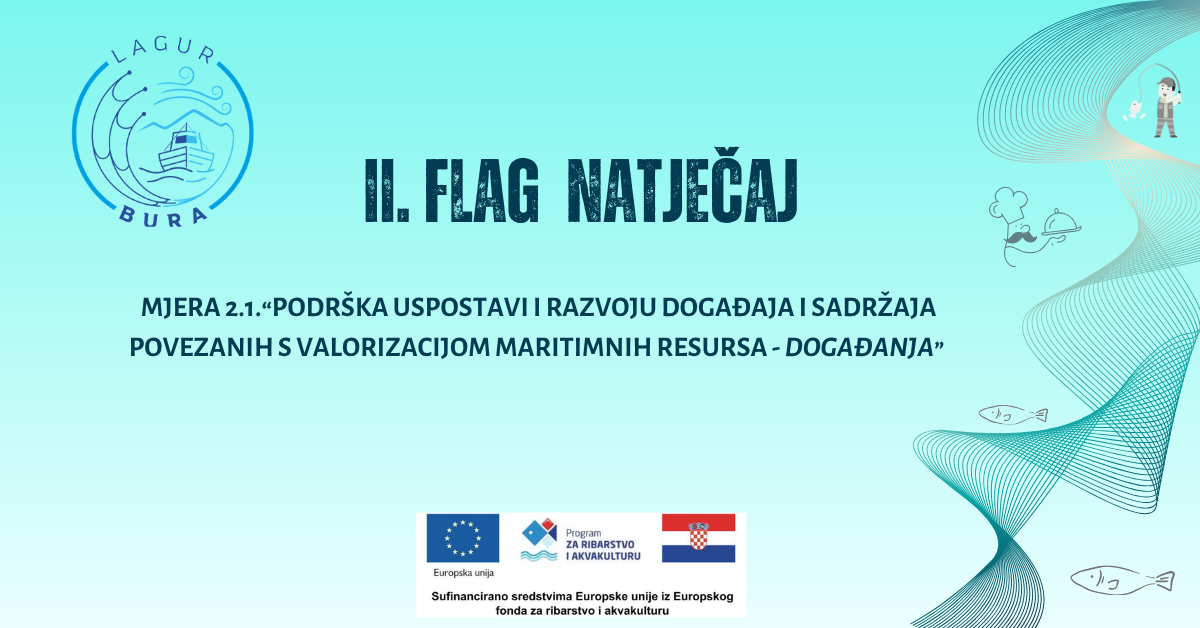 II. FLAG natječaj za provedbu Mjere 2.1. „Podrška uspostavi i razvoju događaja i sadržaja povezanih s valorizacijom maritimnih resursa - događanja“